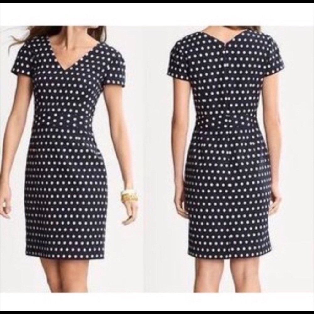 Banana Republic | Polka Dot V Neck Dress